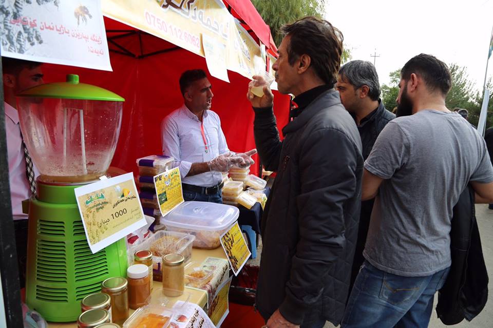 Dozens of beekeepers participated in Sulaimani honey festival, Nov. 8, 2018. (Photo: Ibrahim Fatah)
